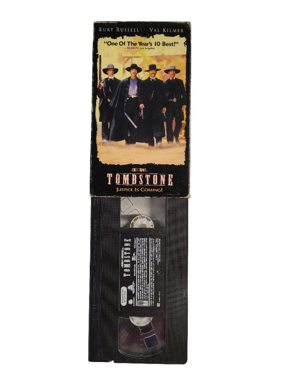(1993) Tombstone Rated R Western/Action VHS Cassette Tape